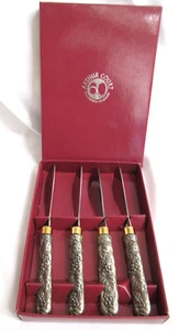 Arthur Court Four (4) Pewter Grape Cheese Spreaders in Original Box 4-71 EUC - Picture 1 of 8