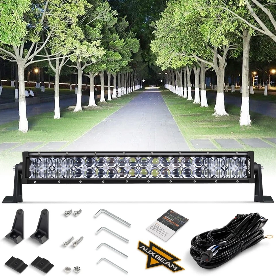 AUXBEAM 22" inch 5D Led Light Bar Spot Flood Combo Beam For Dodge Journey 09-20 - Imagem 1 de 4