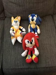Sonic the Hedgehog Plush Lot (New) 3 In Lot - Picture 1 of 9