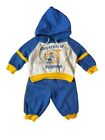Vtg University of Pittsburgh Panther Baby Outfit Sz 6 Months Hoodie & Pants