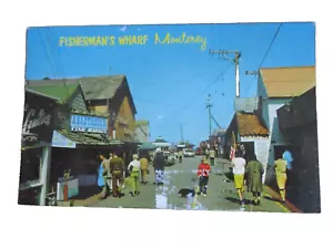 Fisherman's Warf Monterey, California RPPC Unposted Postcard - Picture 1 of 2