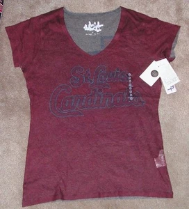 NEW MLB St Louis Cardinals T Shirt Women Ladies S Small NEW NWT - Picture 1 of 2