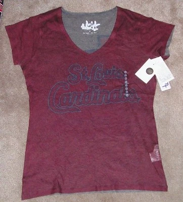 NEW MLB St Louis Cardinals T Shirt Women Ladies S Small NEW NWT - Image 1 of 2