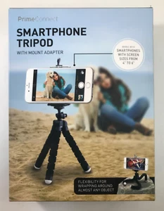 Smartphone Tripod, PrimeConnect Mount Adapter Model PCAS1001 Black 4"-6" screens - Picture 1 of 12