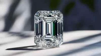 3.00 CT Emerald Cut D Color VVS1 Clarity Certified loose Lab grown diamond - Image 1 of 4