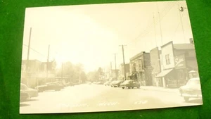 Coloma Michigan postcard street view Coloma 1955 cancellation #2441 - Picture 1 of 2