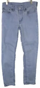 Levi's 511 Jeans Para Hombre W32/L32 Slim Fit Con Cremallera Denim Azul - Imagen 1 de 11