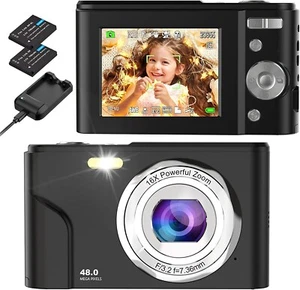 Digital Camera, Autofocus Vlogging Camera FHD 1080P 48MP with 16X Digital Zoom - Picture 1 of 7