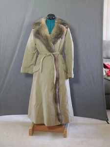 Women's Fur-lined Trench Coat - Picture 1 of 5