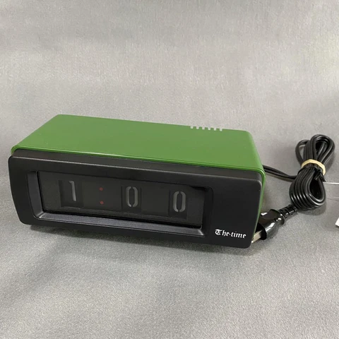 NEOX Made in Japan FLIP ALARM CLOCK NS601 VINTAGE Space age Mid-century 1970s Cover