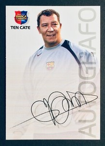 2004-05 Panini Megacracks Barca Autografo # 65 Henk Ten Cate Barcelona card