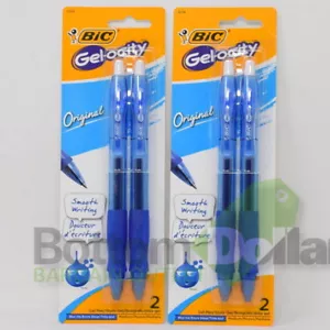 Bic Gel-ocity Original Smooth Writing Blue Ink Medium Point Gel Pen (2 Packs) - Picture 1 of 2