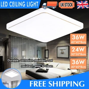22W-72W LED Ceiling Lights Square Panel Downlight Living Room Kitchen Wall Lamp - Picture 1 of 14