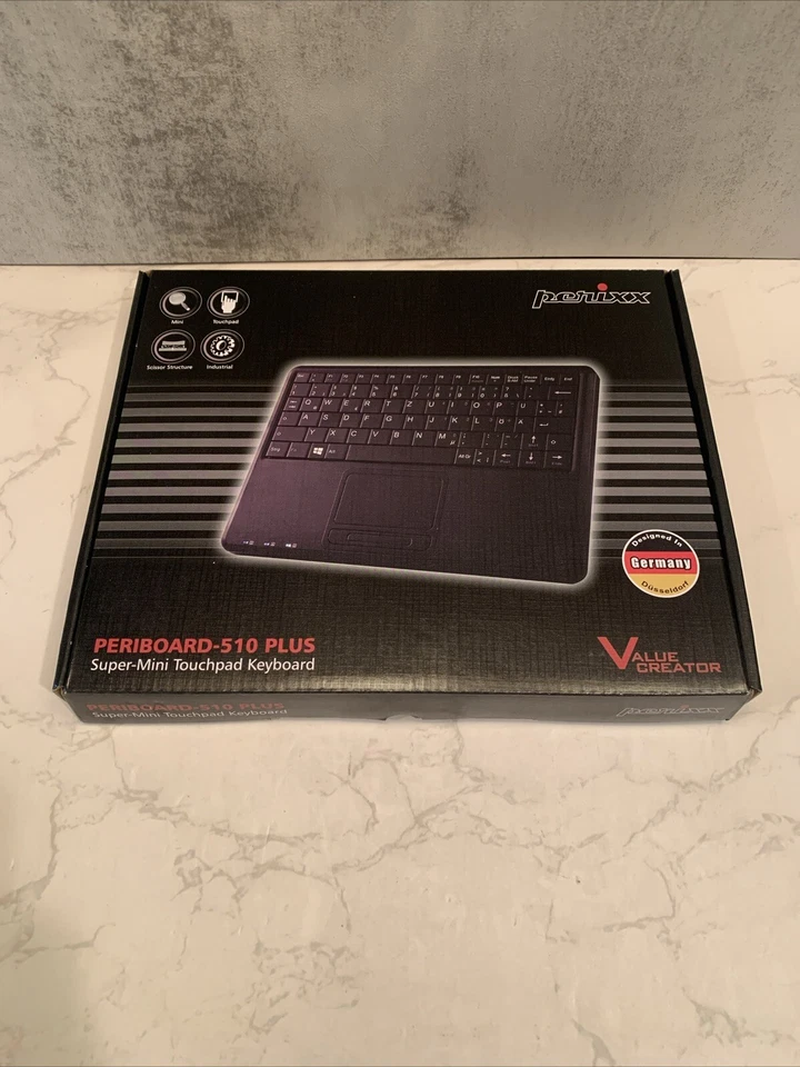 Perixx Periboard-510h Plus Wired Keyboard With Touchpad & USB Port