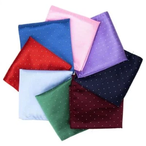 Fazzoletto quadrato tascabile - cravatta cravatta formale tinta unita accessorio moda uomo - Foto 1 di 30