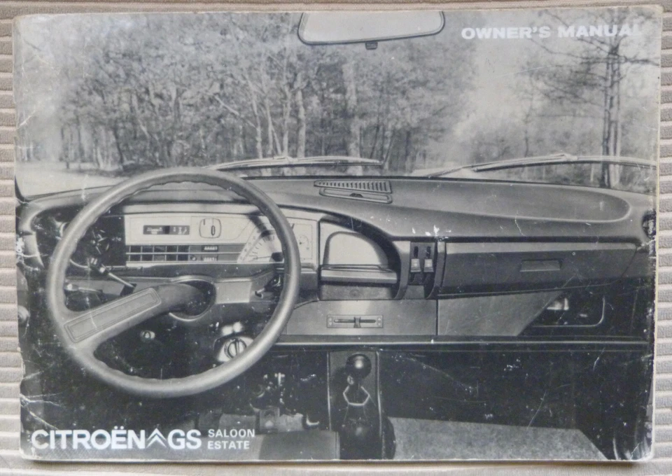 Citroen GS 1015cc 1220cc 1972 English language original official handbook book - Image 1 of 1