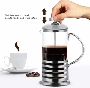 Cafetera Émbolo Prensa Francesa Filtro Jarra Tetera Acero Vidrio Cafetera 350 ml - Imagen 1 de 14