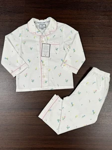 Petite Plume Pajama Set Flowers - Girls 4- New - Read - Picture 1 of 21