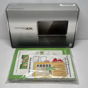 Nintendo 3DS Cosmo Schwarz NUR Verpackung und Einlagen - OHNE Konsole - Bild 1 von 20