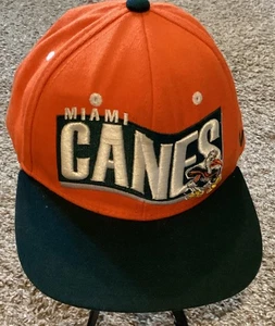 Vintage Zephyr University Of Miami Hurricanes Hat Cap - Picture 1 of 10