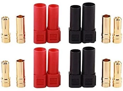 4 pairs of XT150 male & female connectors 6mm gold for RC LiPo batteries |... - Image 1 of 4