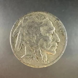 1927-D Buffalo Nickel Heavily Circulated - Picture 1 of 4