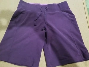 Pantalones Cortos Athletic Works Púrpura Elástico Cordón Cintura Talla M (8-10) - Imagen 1 de 6