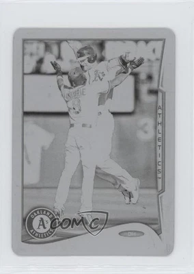 2014 Topps Mini Printing Plate Black 1/1 Nate Freiman #343 q3x - Image 1 of 3