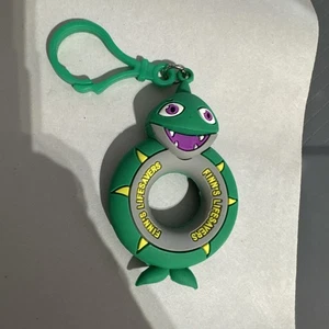 American Heart Association Rubber Keychain Finn Lifesaver Backpack Clip - Picture 1 of 8