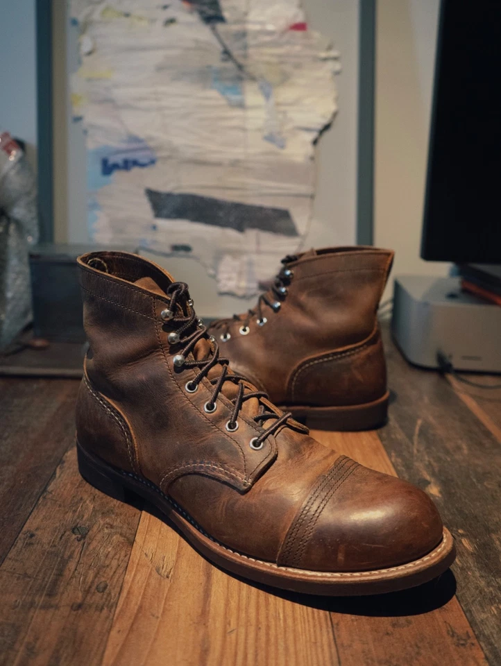 Red Wing Iron Ranger 8085 Heritage Brown Leather Boots Copper Rough Tough UK 10 - Image 1 of 4