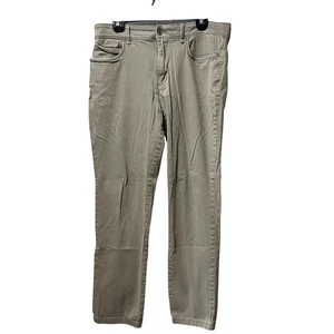 Pantalone Calvin Klein infinito flex vita slim taglia 34x30 kaki cotone elastan - Foto 1 di 10
