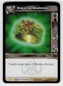 World of Warcraft WOW TCG Magtheridon #15 Ring of the Recalcitrant Foil - Picture 1 of 2