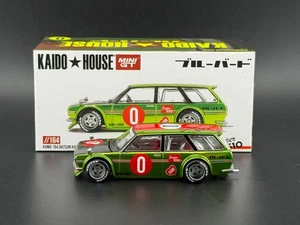 Kaido House x Mini GT Datsun KAIDO 510 Wagon OG Flo Chrome Yellow #164 1/64 - Picture 1 of 9