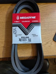 MEGADYNE Industrial V-Belt, Black Rubber, -B92/5L950 P52-092 - Picture 1 of 1