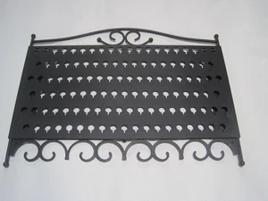 Organizador de ganchos de exhibición de joyas y pendientes montados en la pared negro de vapor de mango - Imagen 1 de 2