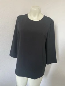 & Other Stories Black Blouse Detail On Shoulder Size 36 Af25 - Picture 1 of 6