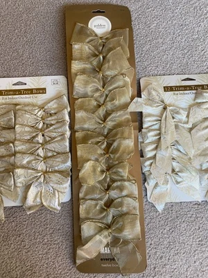 Lote De Colección Martha Stewart Target Navidad Brillo Trim-A-Tree Arcos 36 Total Foto 1 de 4