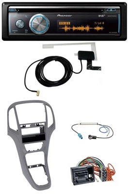 Pioneer Bluetooth DAB MP3 USB CD Autoradio für Opel Astra J ab 2009 Titan grau - Bild 1 von 4