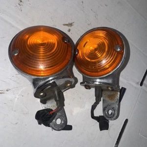 Vintage Harley Davidson Turn Signal Indicator Light Pair - Picture 1 of 8