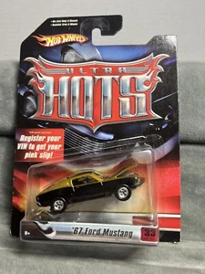 2007 Hot Wheels Ultra Hots 67 FORD MUSTANG Gold & Black 33/36 TINY BEND - Picture 1 of 9