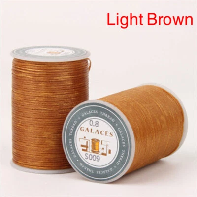 0.8mm Waxed Thread Polyester Cord DIY Sewing Stitching Leather Craft Bracelet 06 - Image 1 of 4
