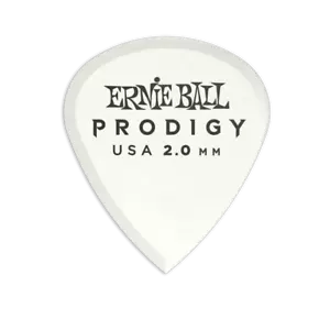 Original Ernie Ball 2.0 mm Blanco Mini Prodigy Picks Paquete de 6 P09203 - Imagen 1 de 3