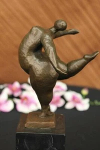 ABSTRACT BABY GOT BACK BRONZE SCULPTURE STATUE FIGURINE HOT CAST FIGURE DECOR - Picture 1 of 12