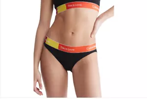 Women's Calvin Klein This Is Love Colorblock Bikini Panty QF7256, Size: Small - Picture 1 of 1