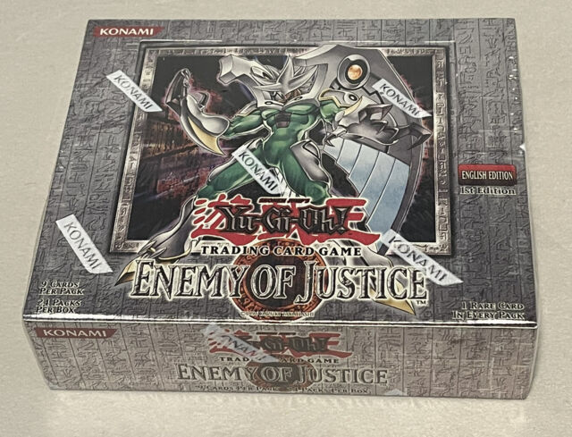 Yu-Gi-Oh! TCG Enemy of Justice Sealed Collectible Card Game Boxes