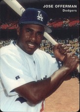 1995 Dodgers Mother's Baseball Card #8 Jose Offerman