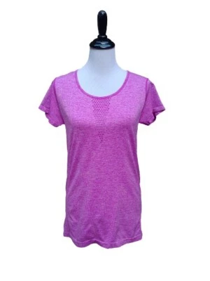 Camiseta de fitness para mujer Be Inspired GRANDE perforada fucsia ajustada entrenamiento gimnasio yoga Foto 1 de 4