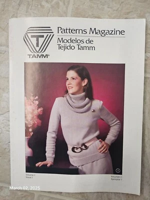 Libro de patrones de MÁQUINA DE TEJER para calibre estándar como Brother, tejer, etc. Foto 1 de 4