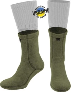 Military Warm 6 inch Liners Boot Socks - Outdoor Tactical Hiking Sport-Polartec - Picture 1 of 10