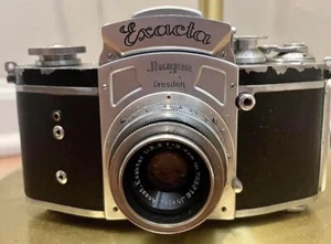Kine Exacta Ihagee Dresden 35MM SLR Vintage Camera Ihagee Anastigmat Lens & Case - Picture 1 of 6